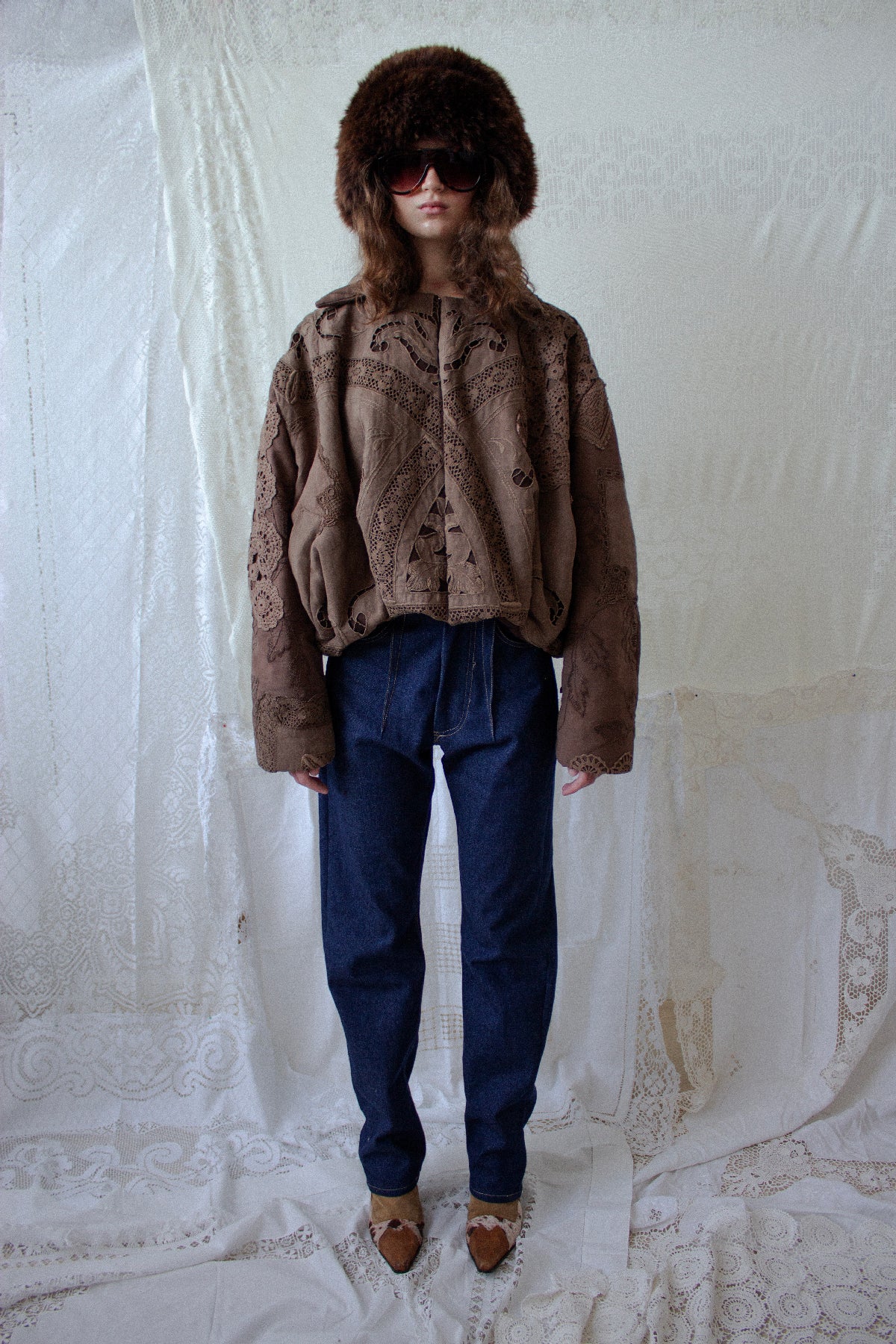 Patchwork Bomber Jacket