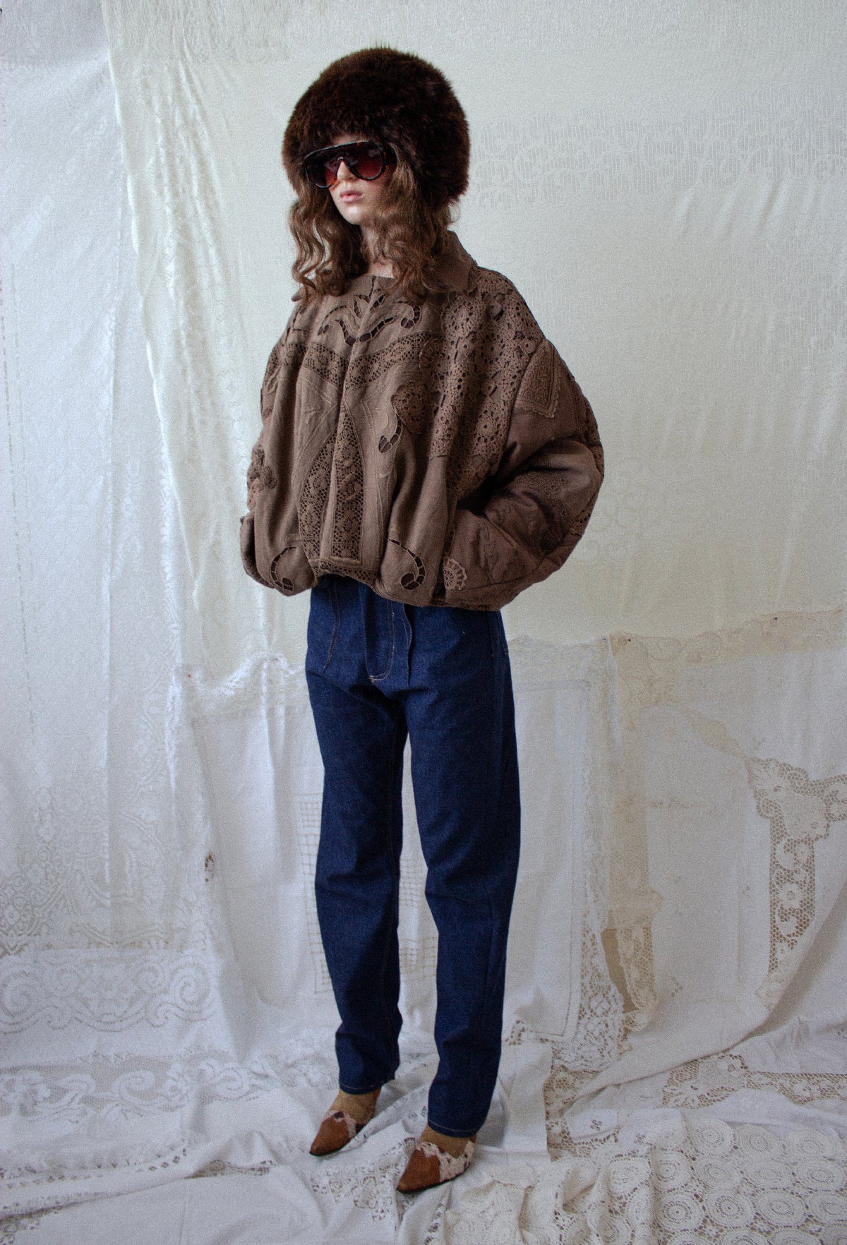 Patchwork Bomber Jacket