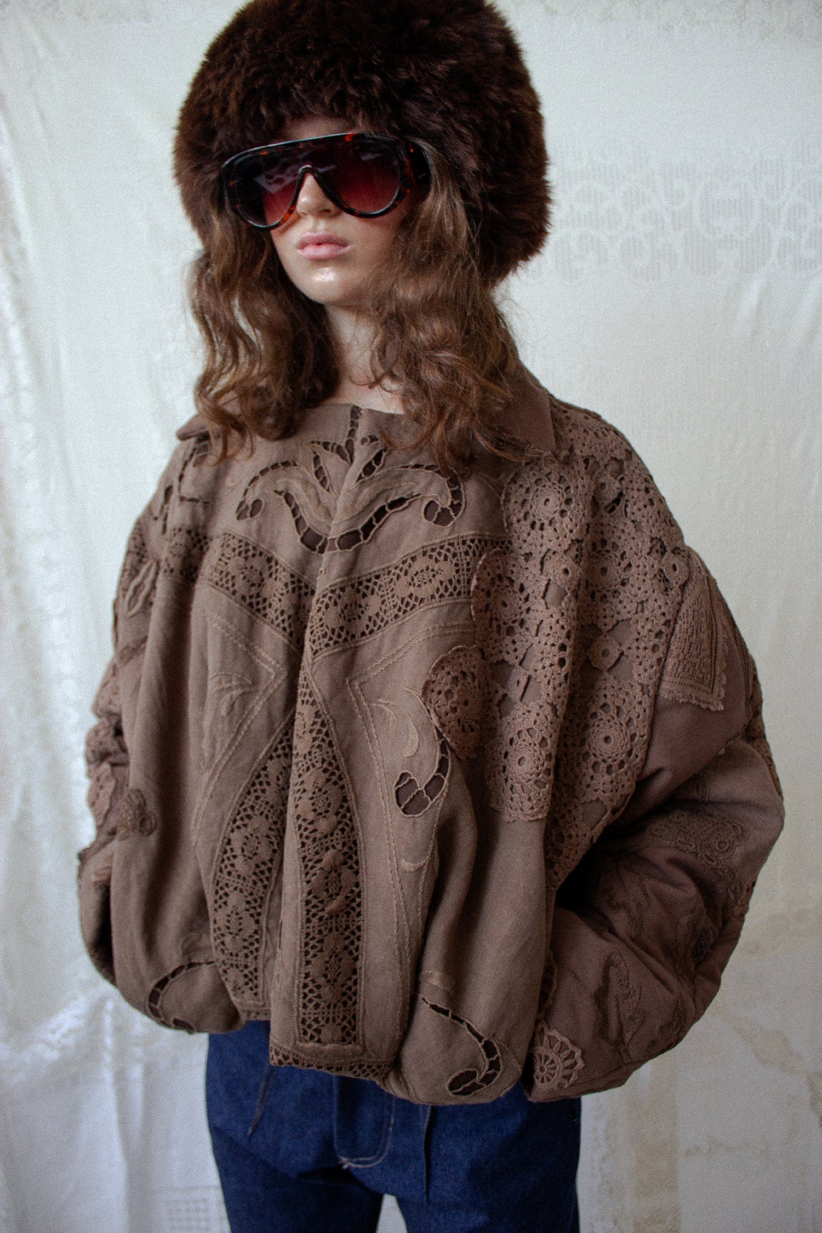 Patchwork Bomber Jacket