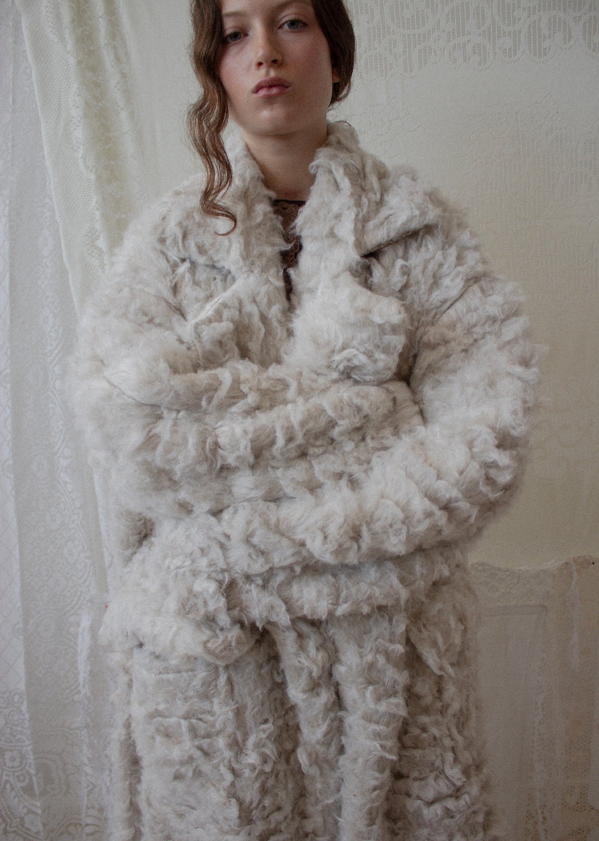 Hemp Faux Fur Coat