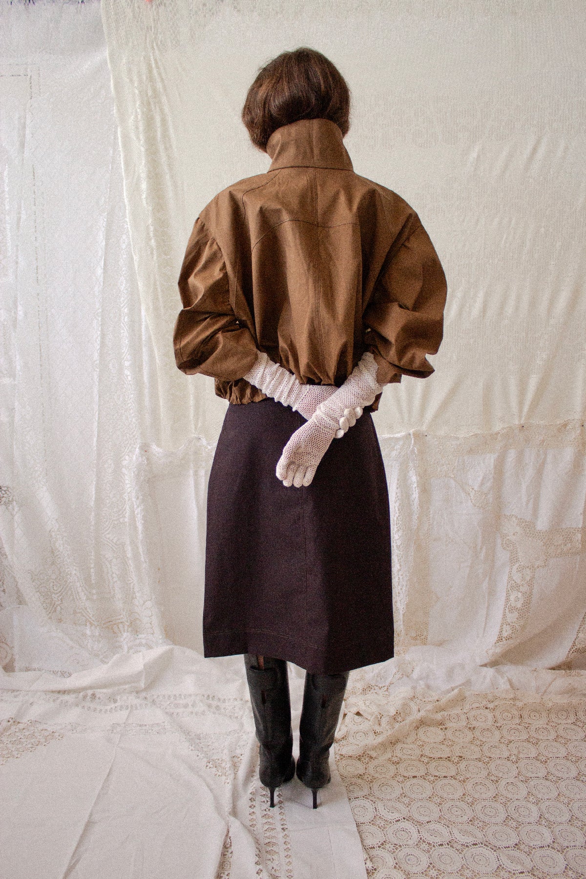 Brown Pencil Skirt