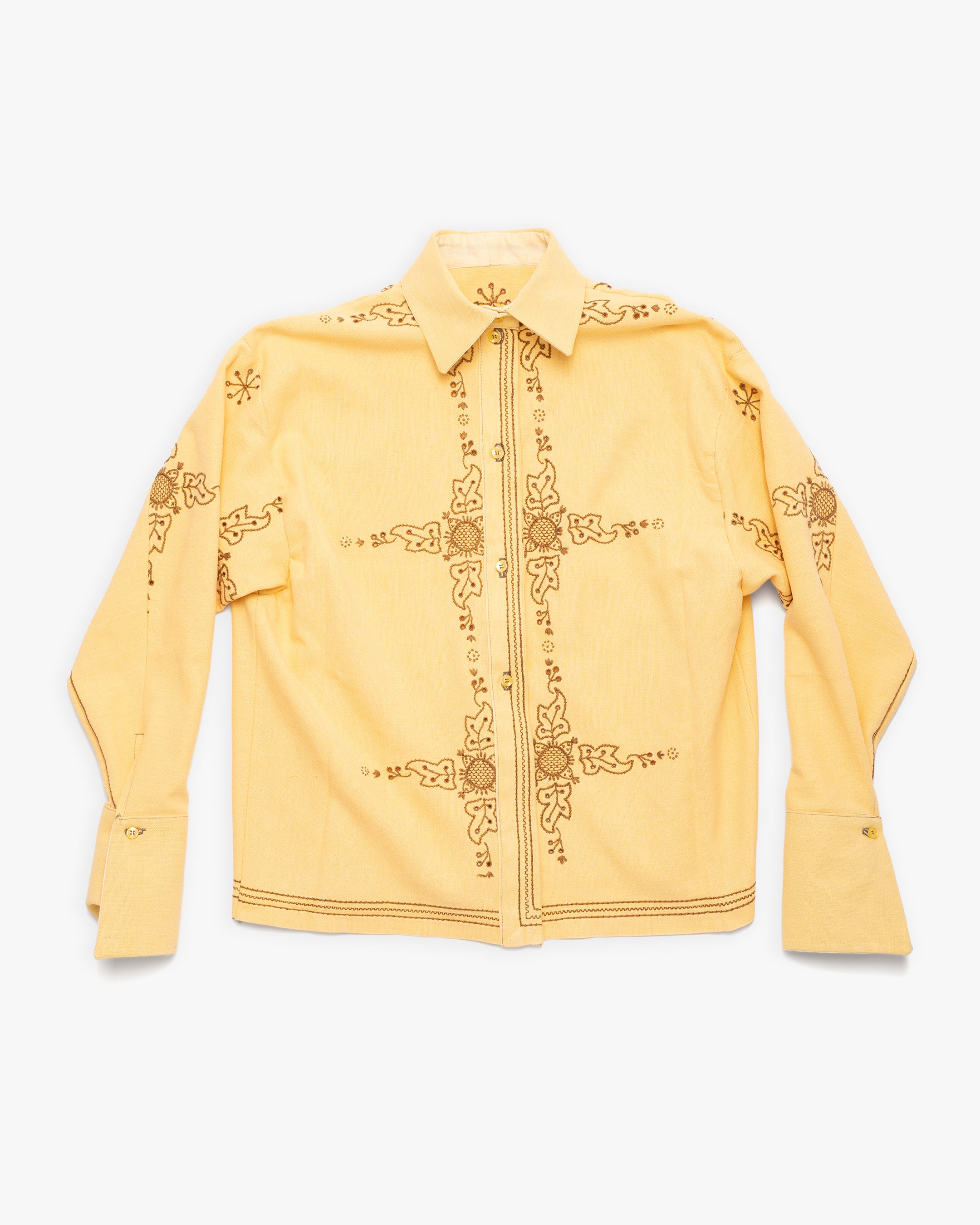 Yellow Broderie Shirt