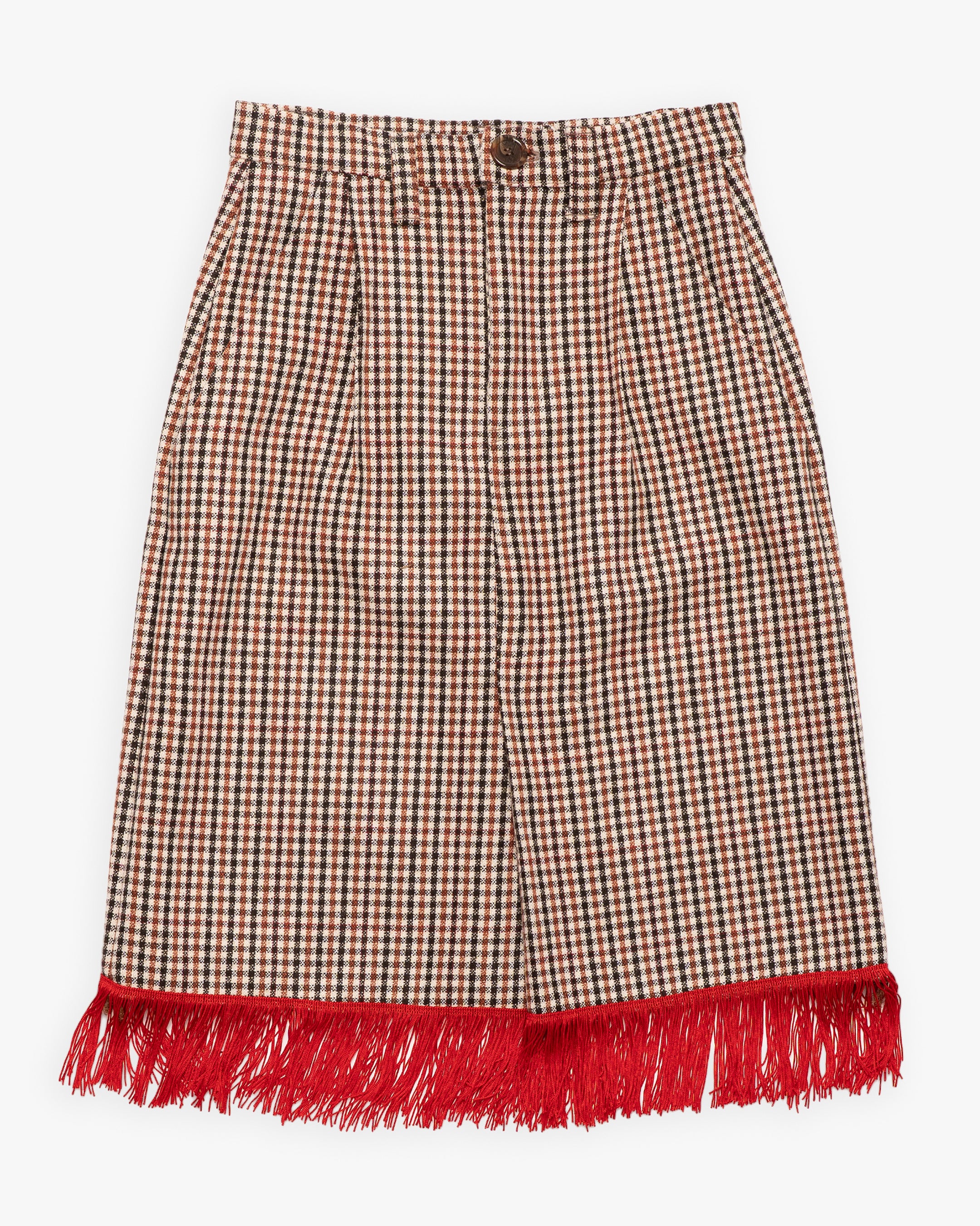 Red Fringe Skirt