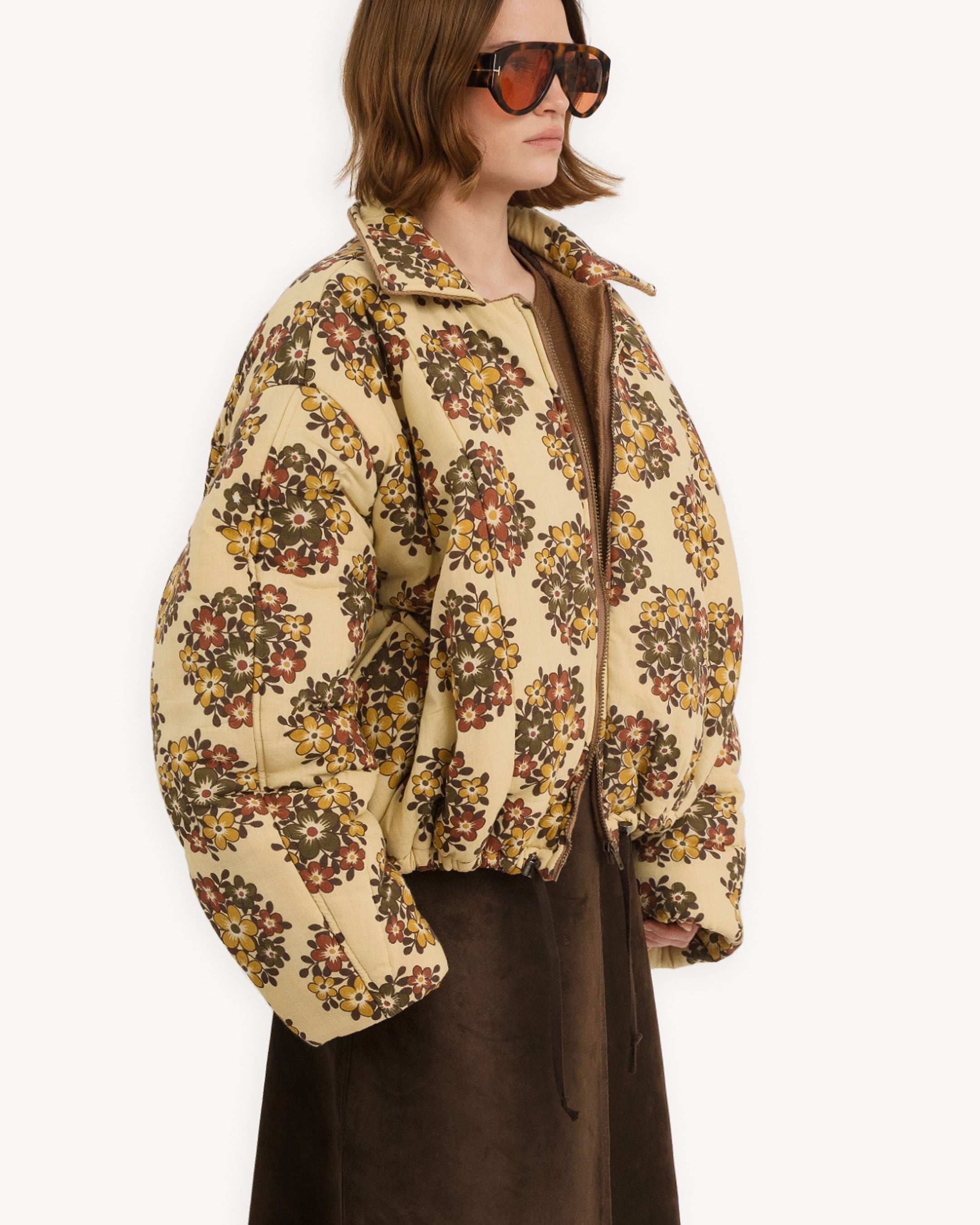 Floral Bomber Jacket