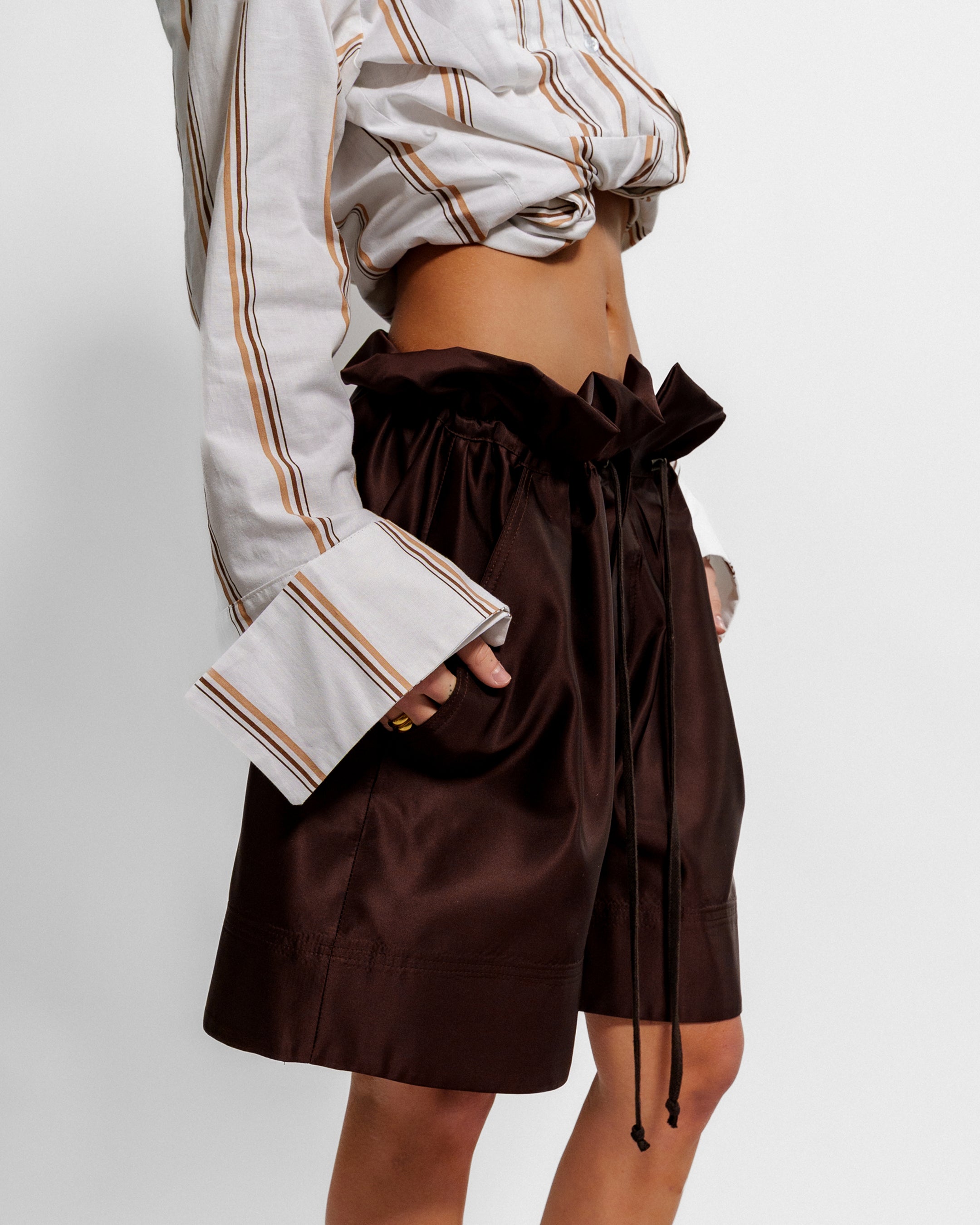 Silk Paperbag Shorts
