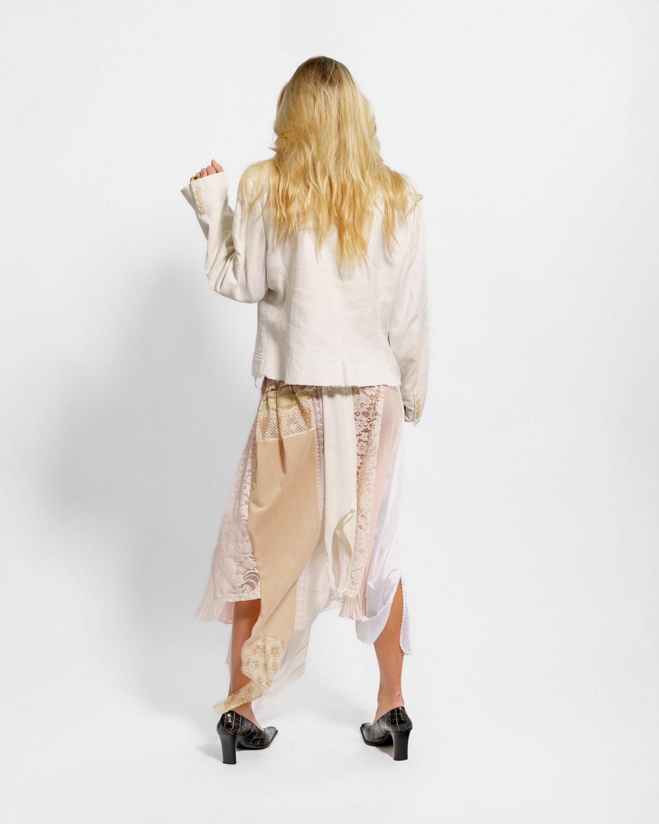 White Cropped Jacket