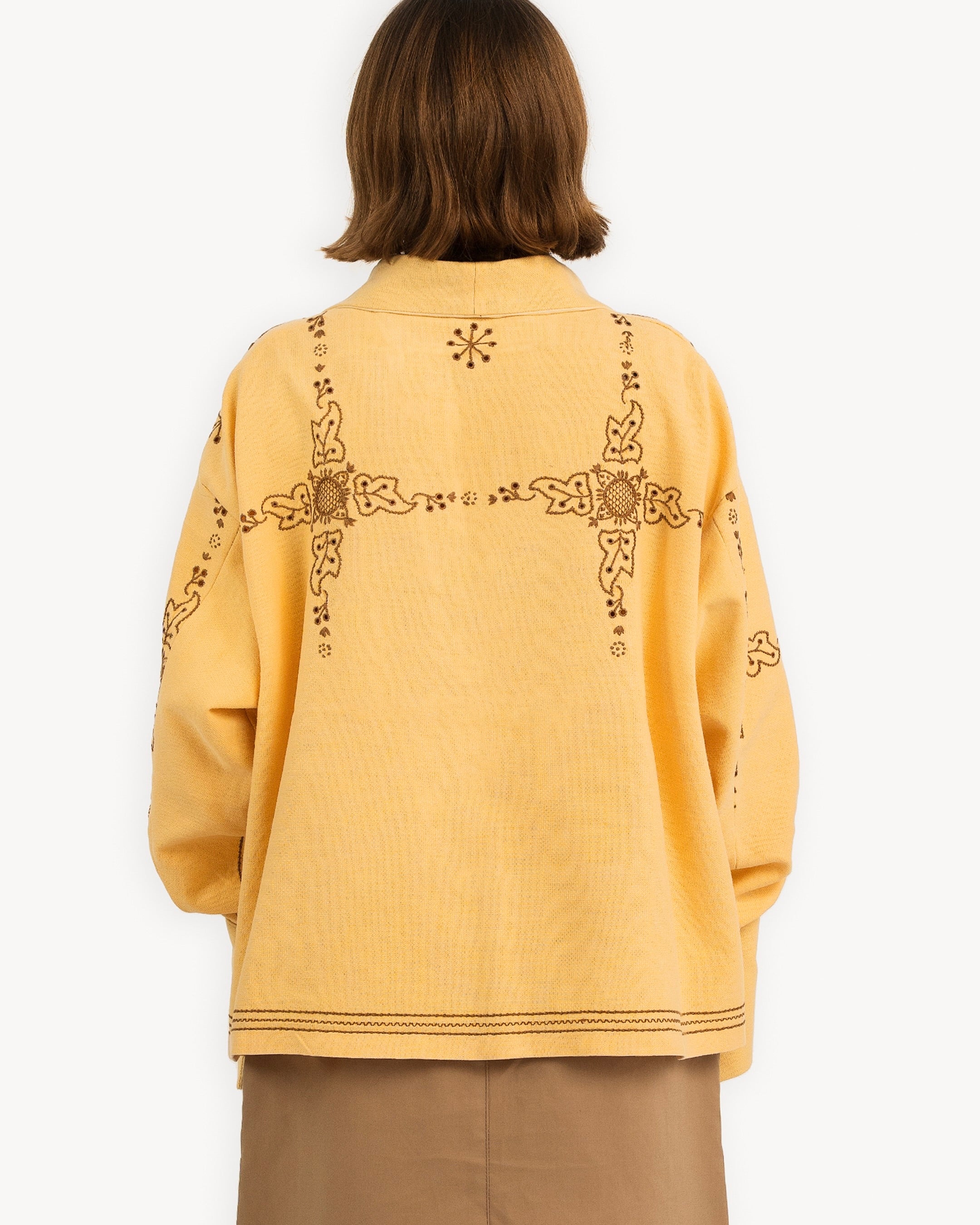 Yellow Broderie Shirt