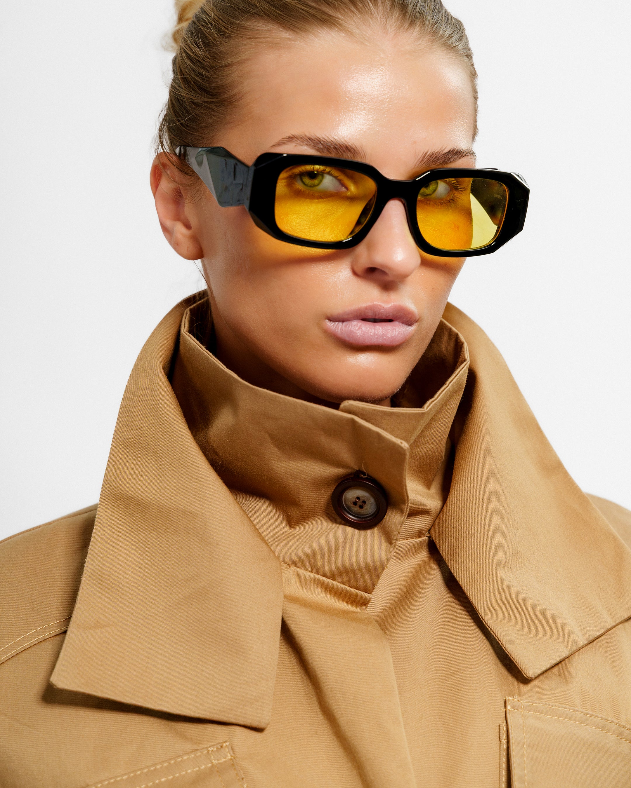 Khaki Brown Drawstring Jacket