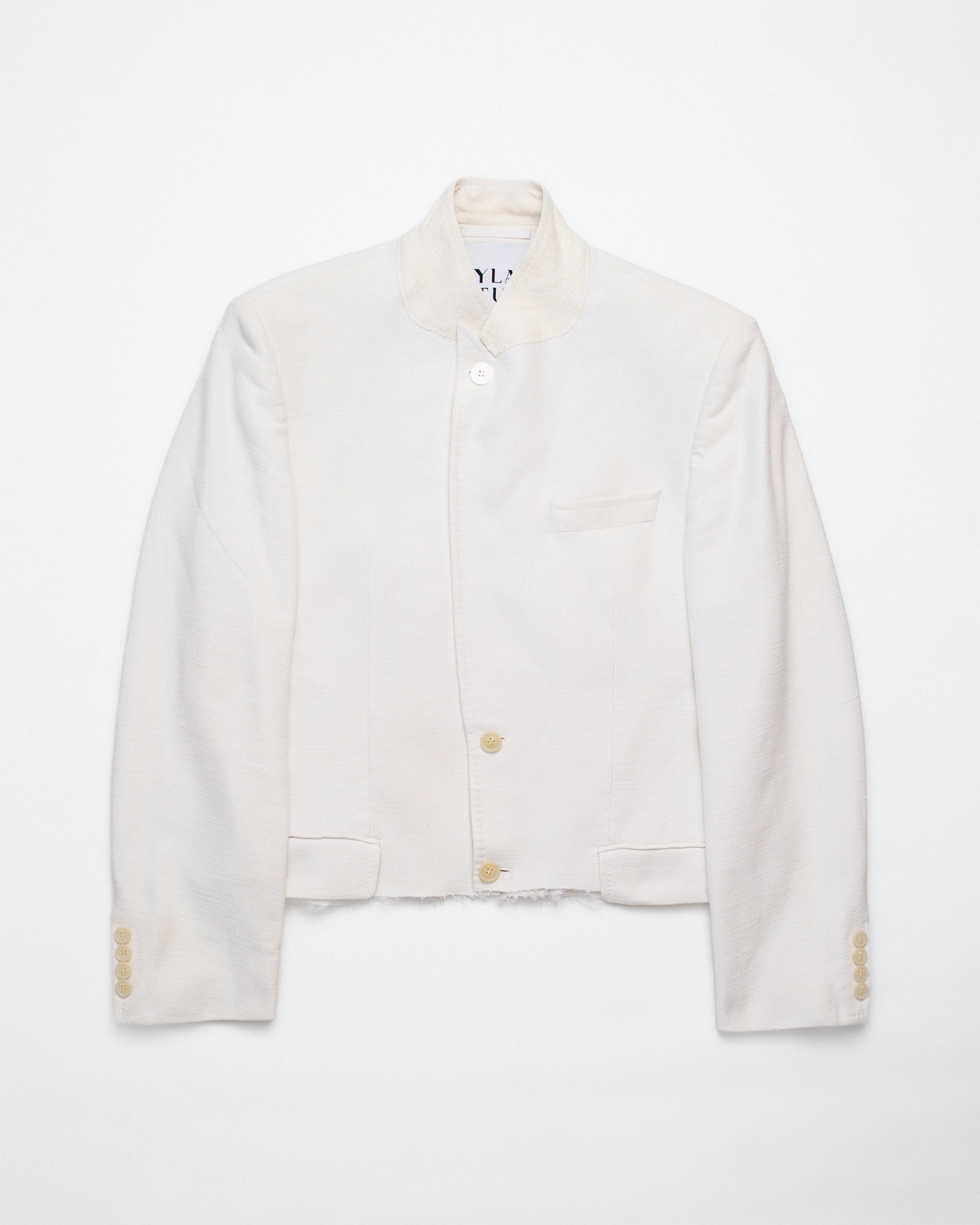 White Cropped Jacket