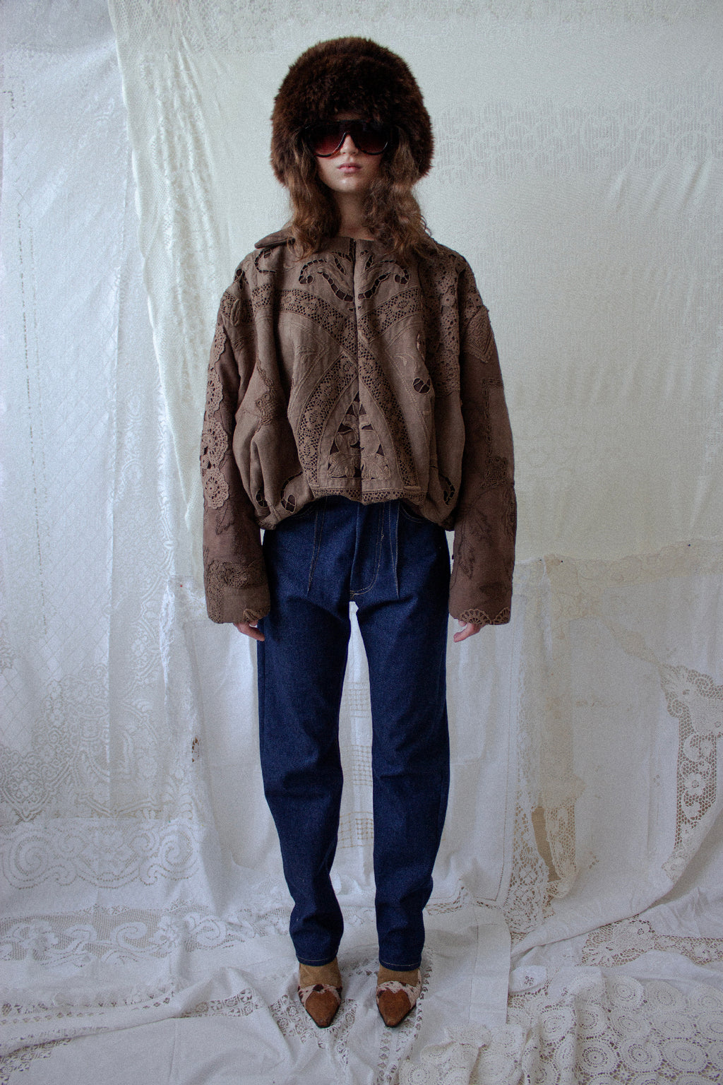 Patchwork Bomber Jacket