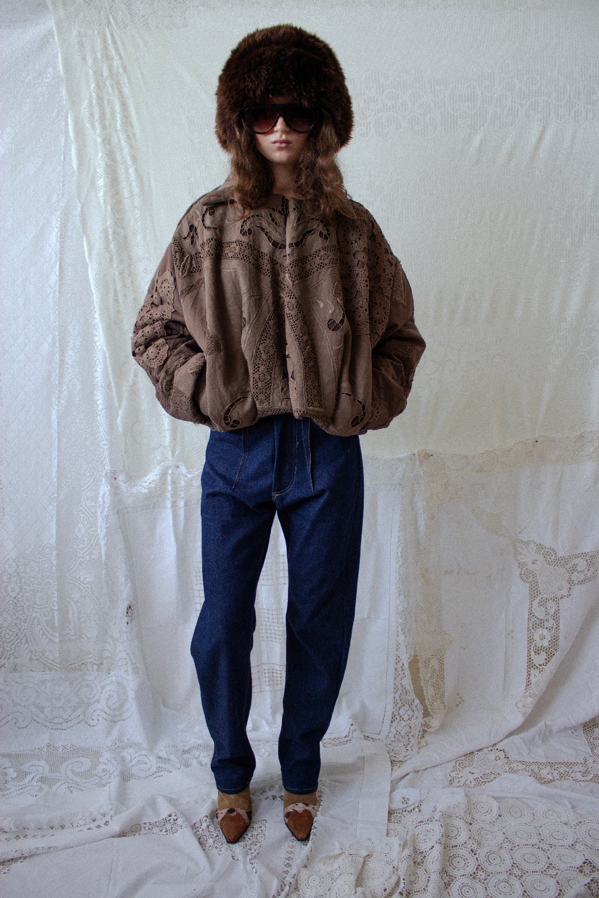 Patchwork Bomber Jacket