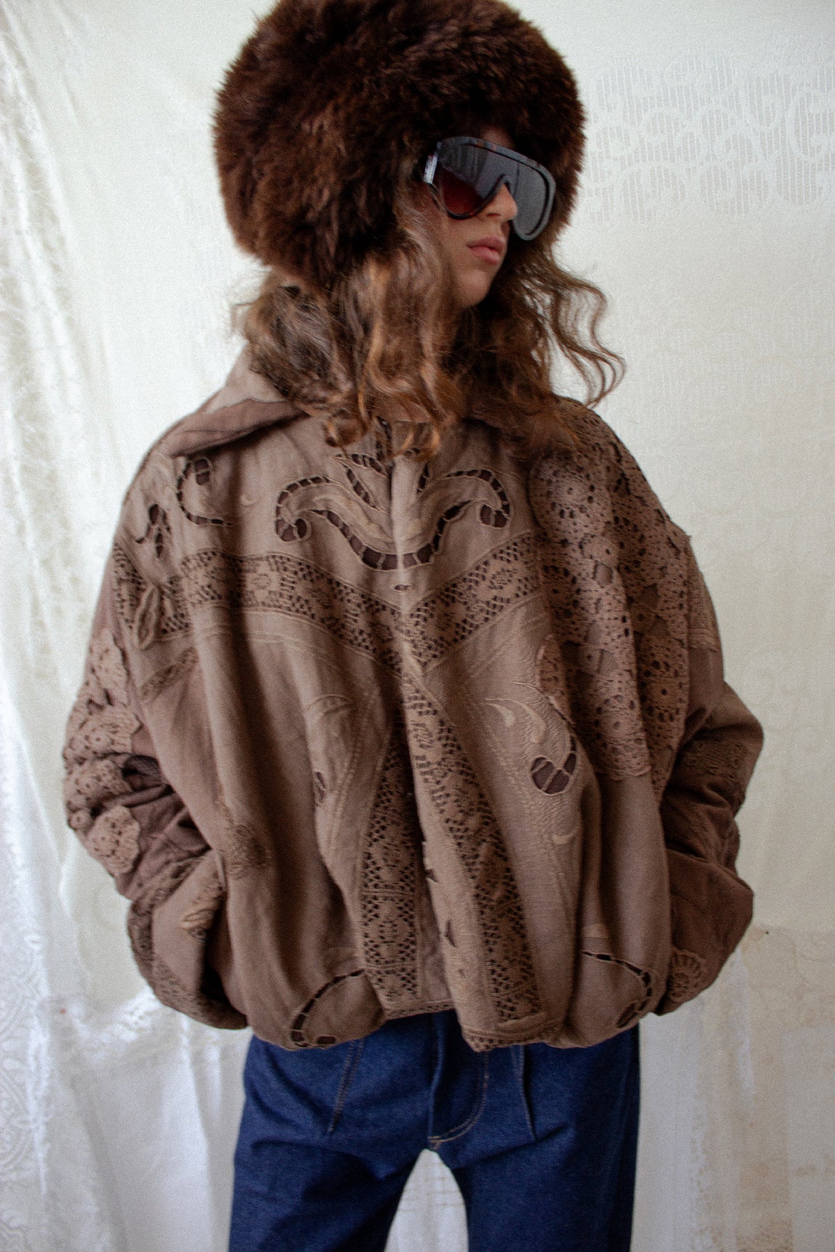Patchwork Bomber Jacket