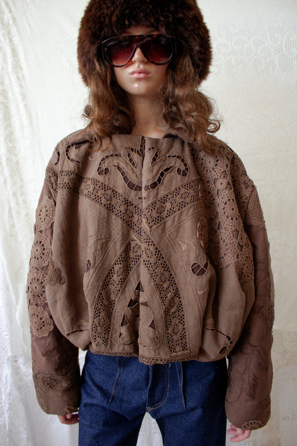 Patchwork Bomber Jacket