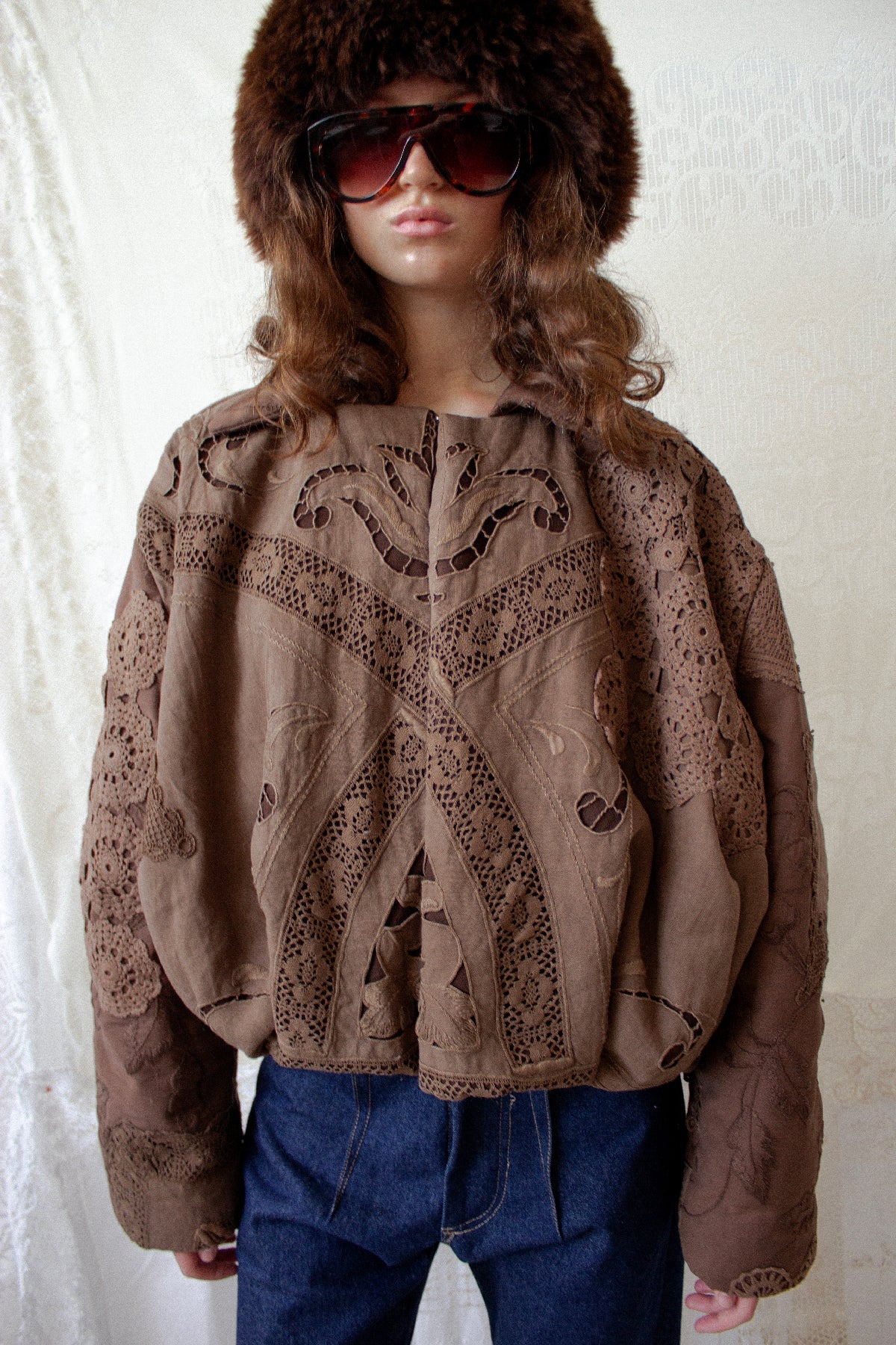 Patchwork Bomber Jacket