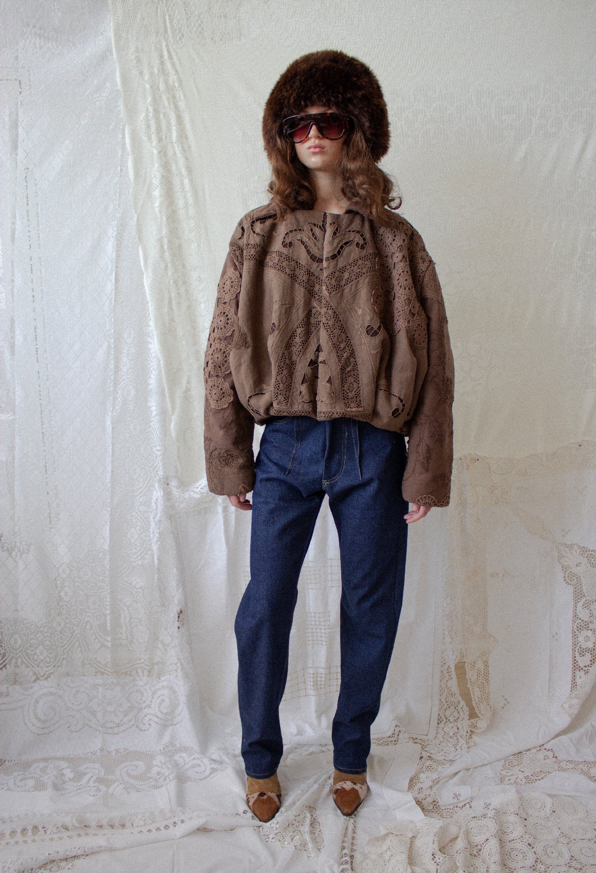 Patchwork Bomber Jacket