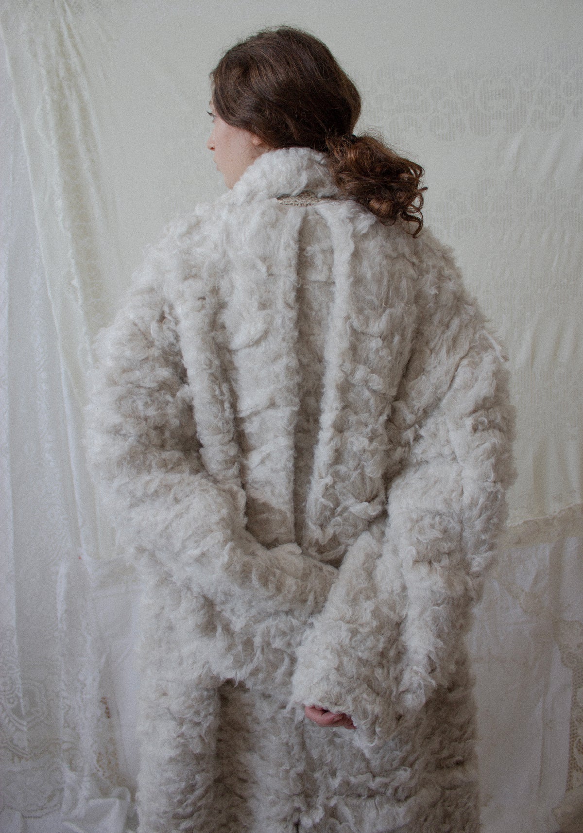 Hemp Faux Fur Coat