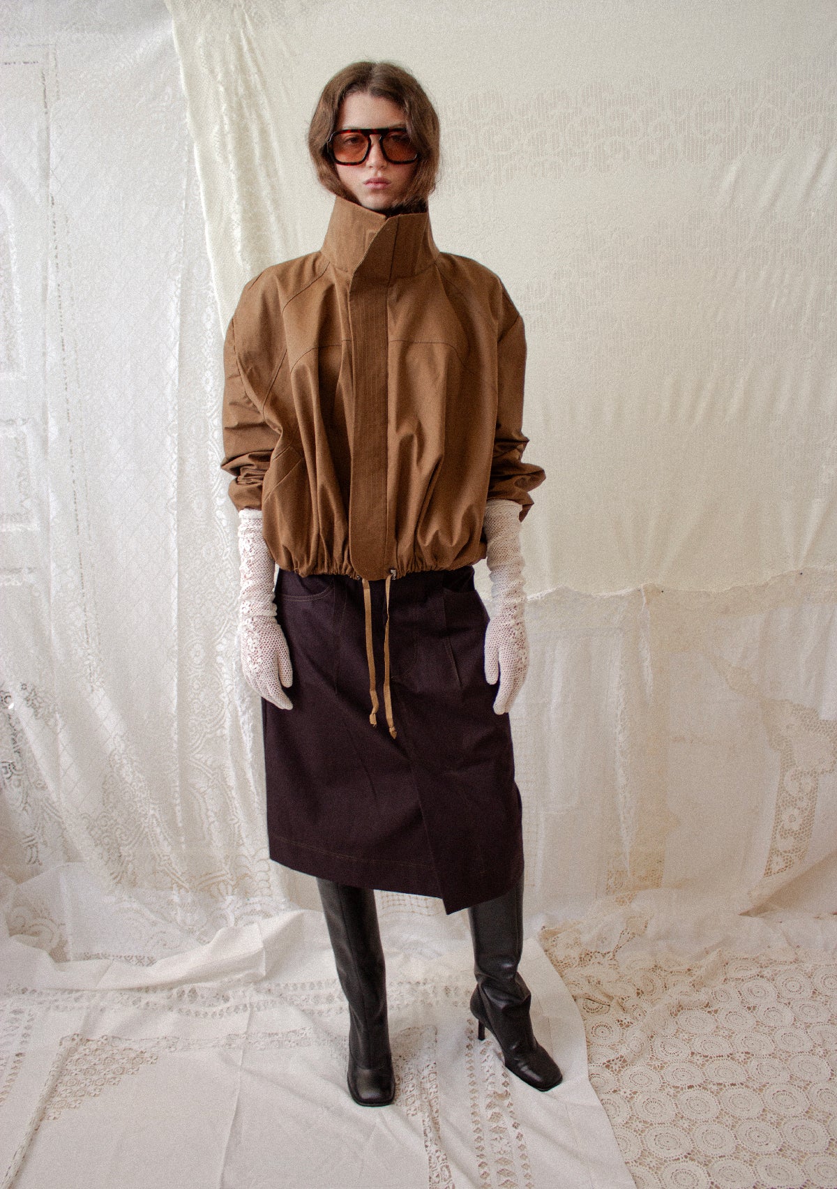 Brown Pencil Skirt