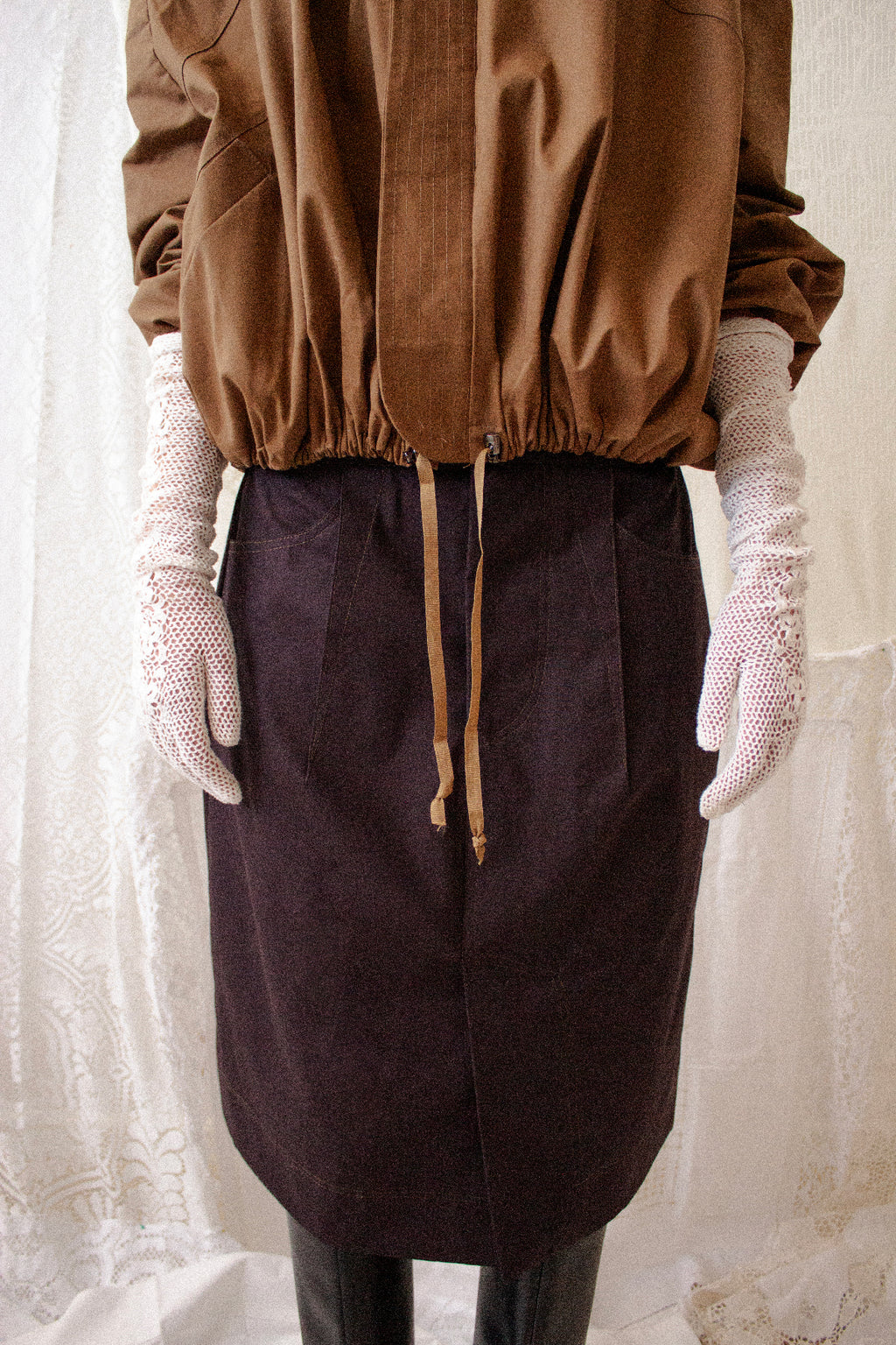 Brown Pencil Skirt