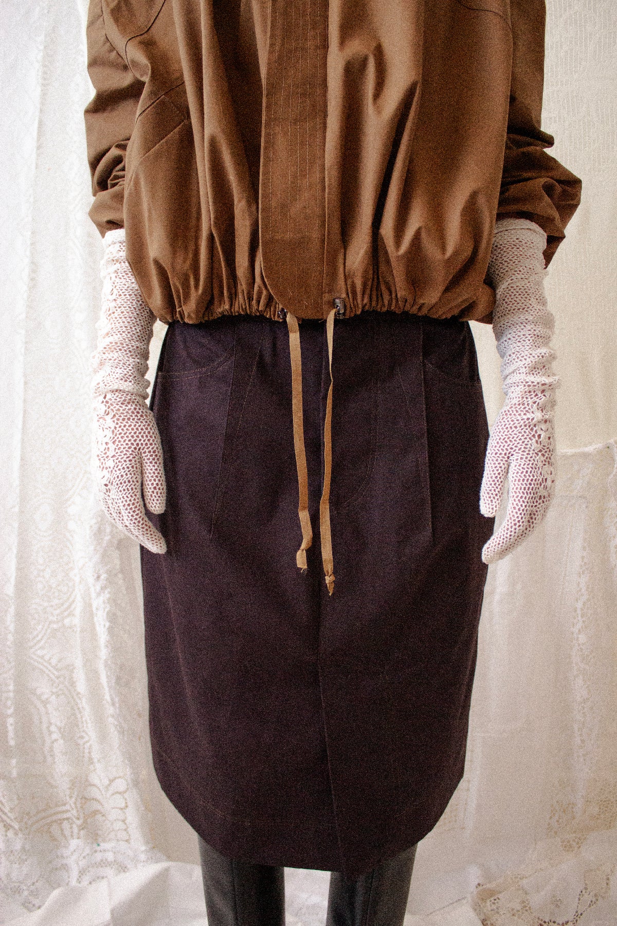 Brown Pencil Skirt