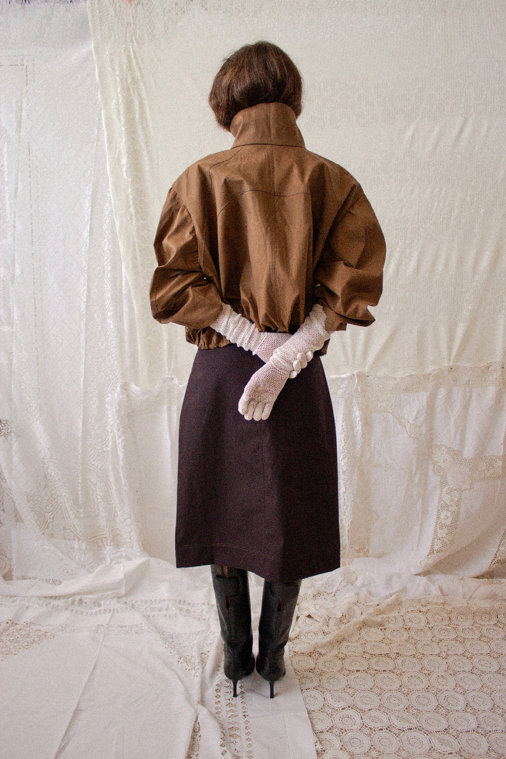 Brown Pencil Skirt