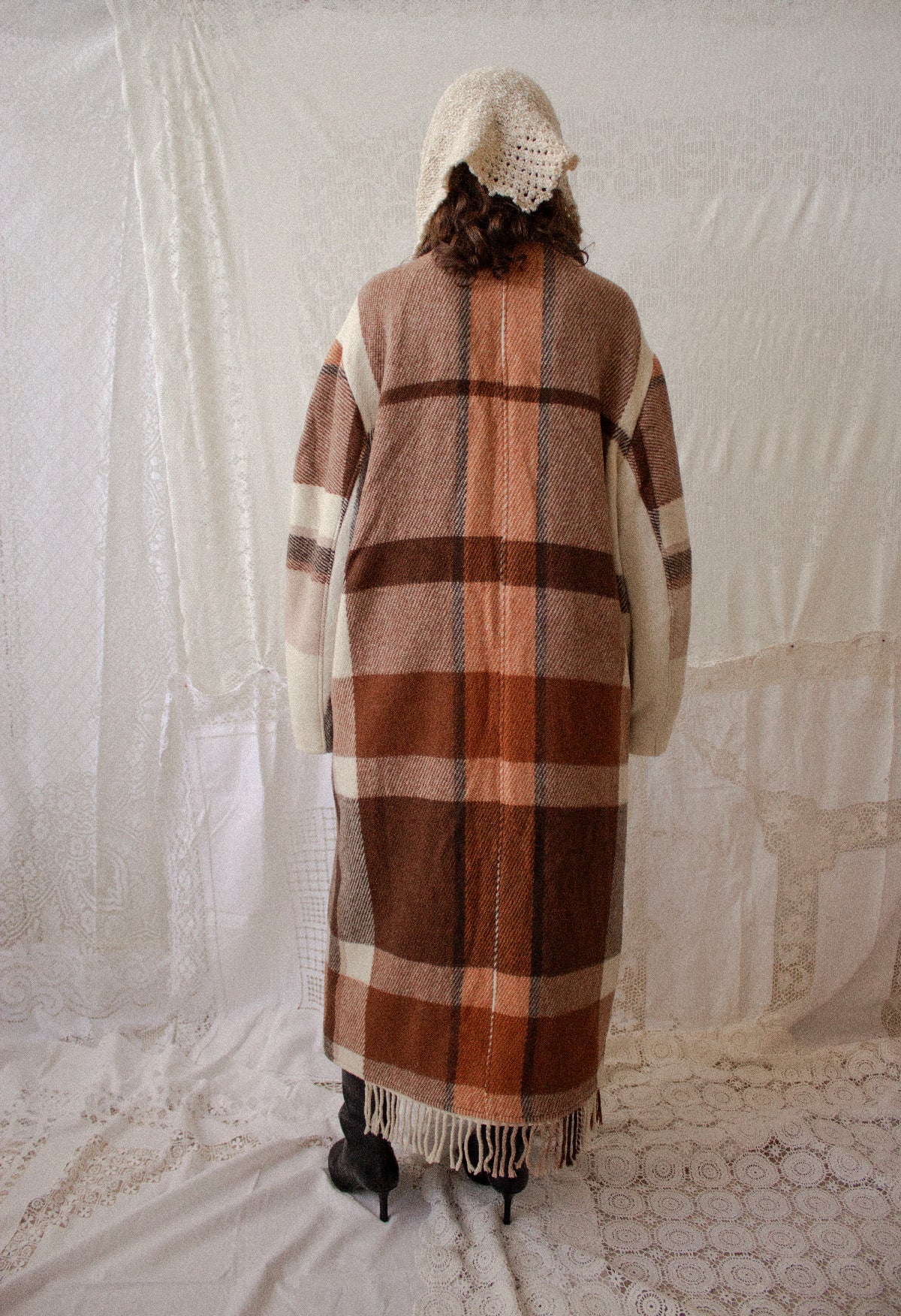 Plaid Blanket Coat