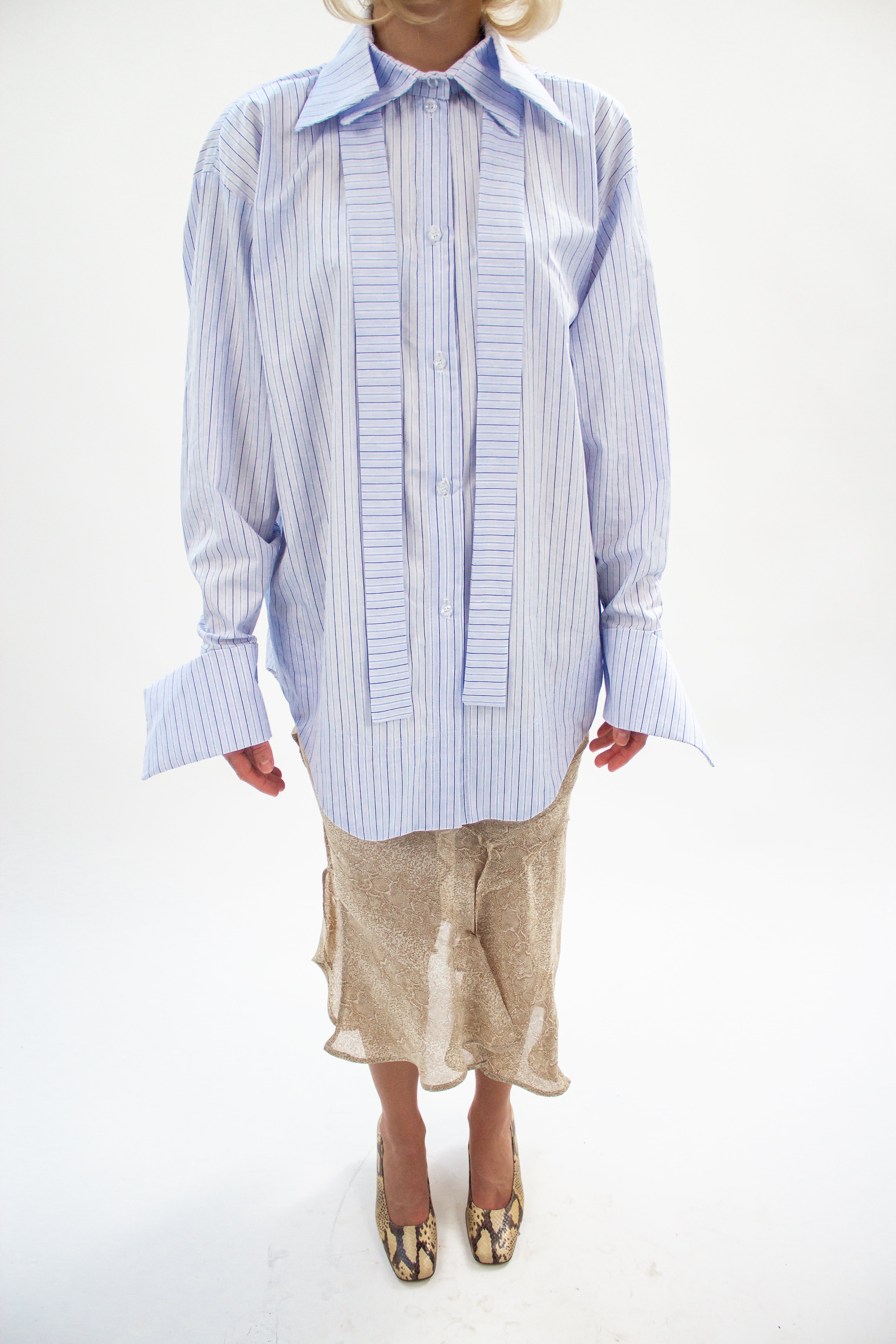 Deconstructed Stripe Shirt