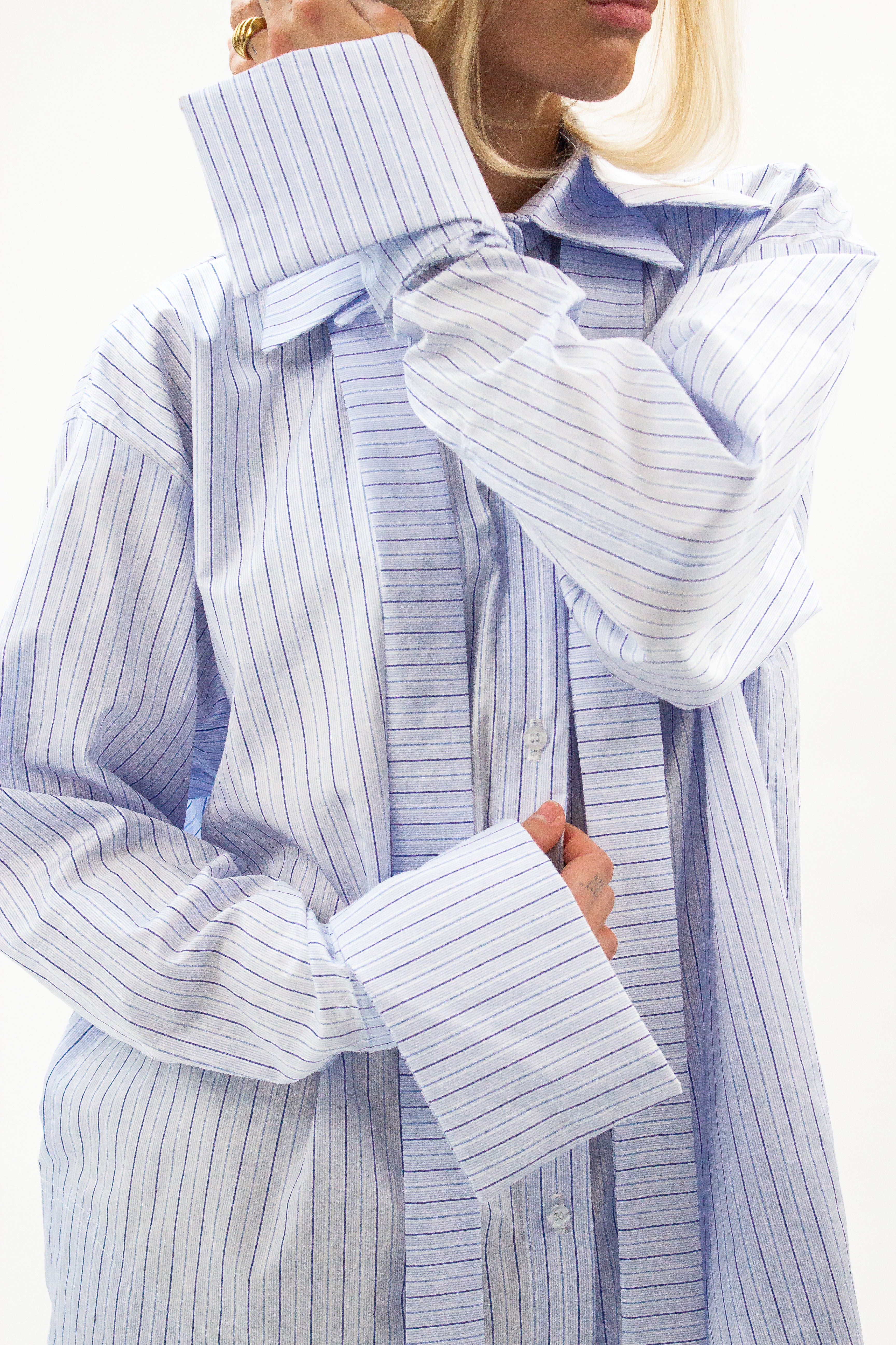 Deconstructed Stripe Shirt