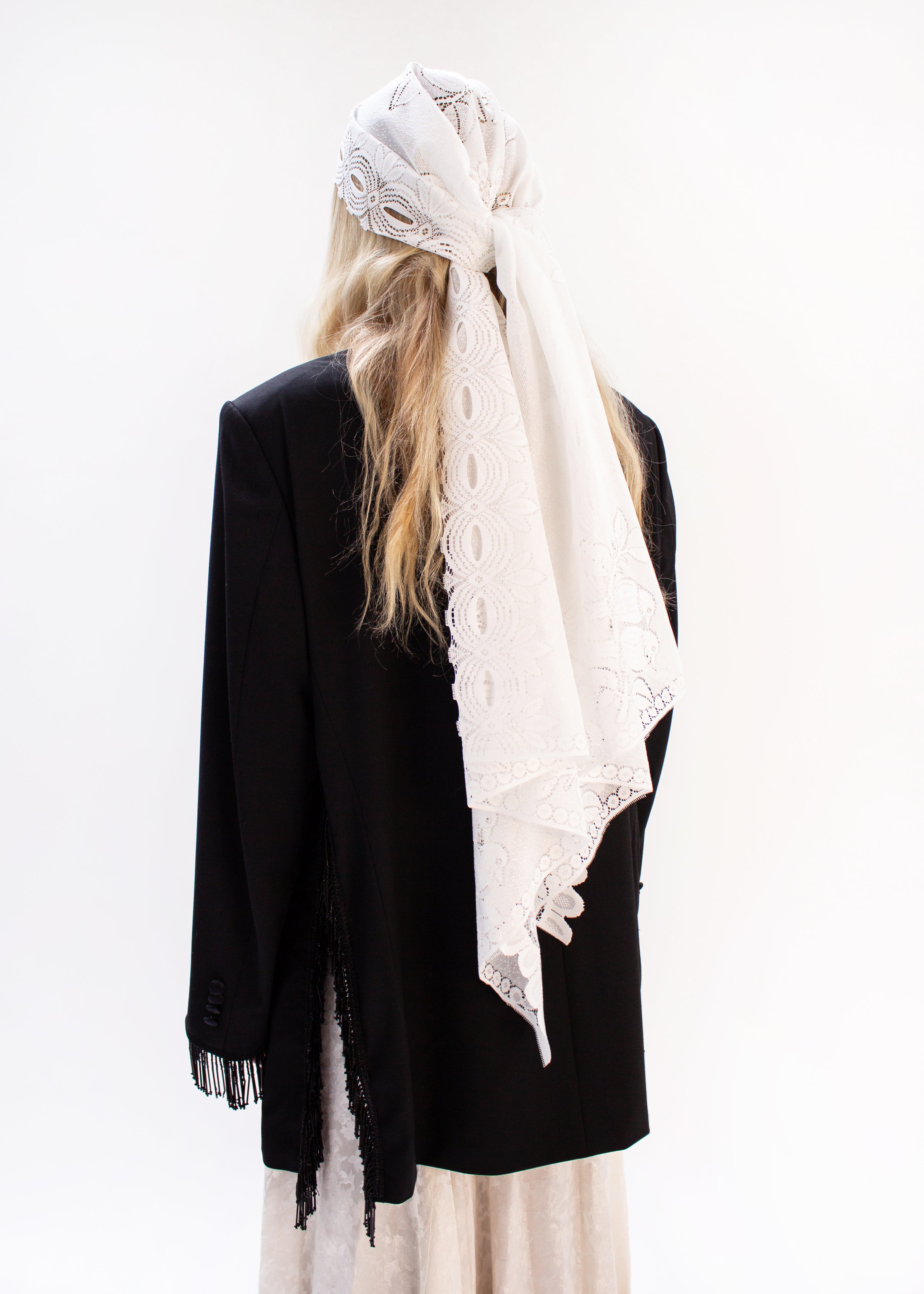 Black beaded blazer