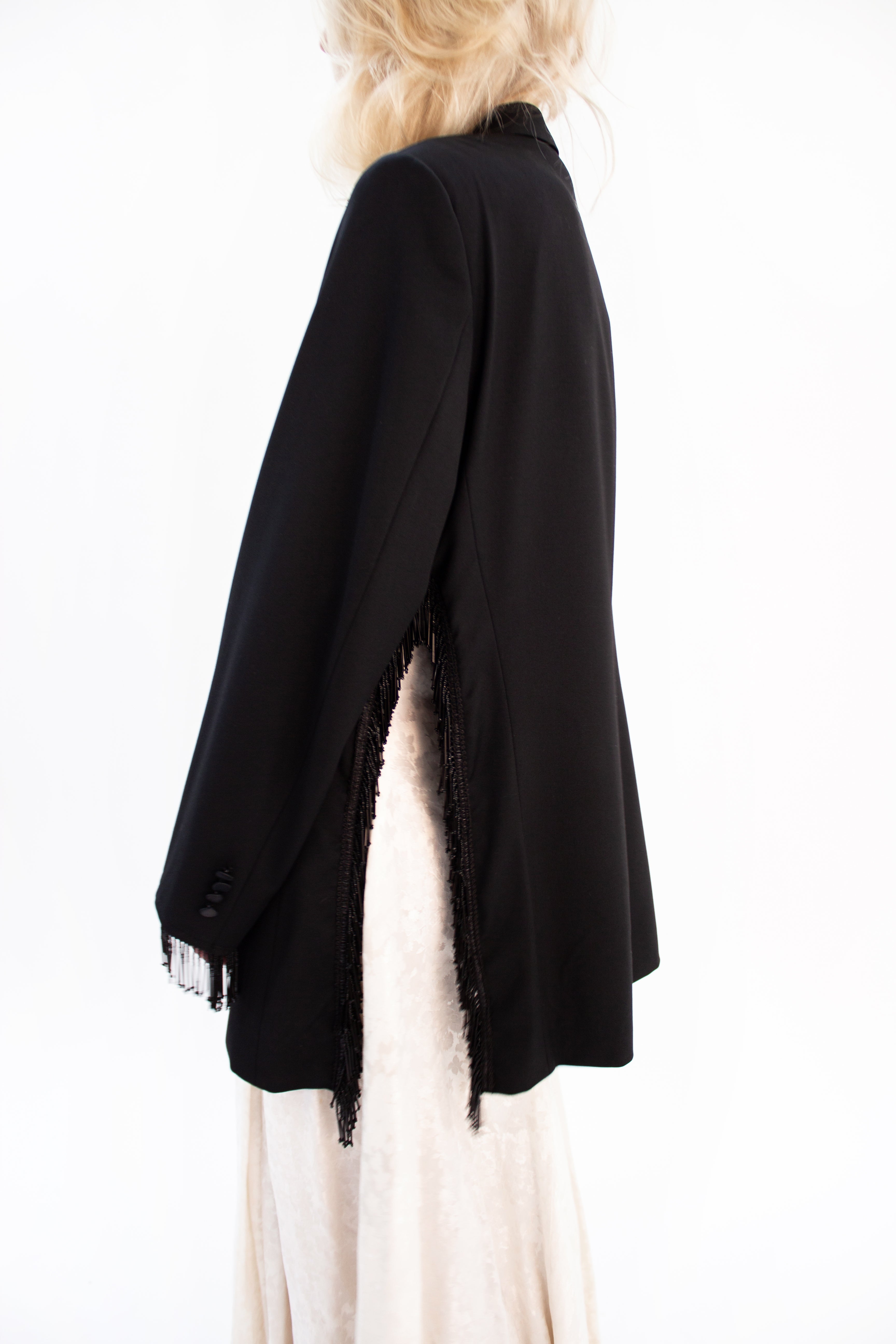 Black beaded blazer