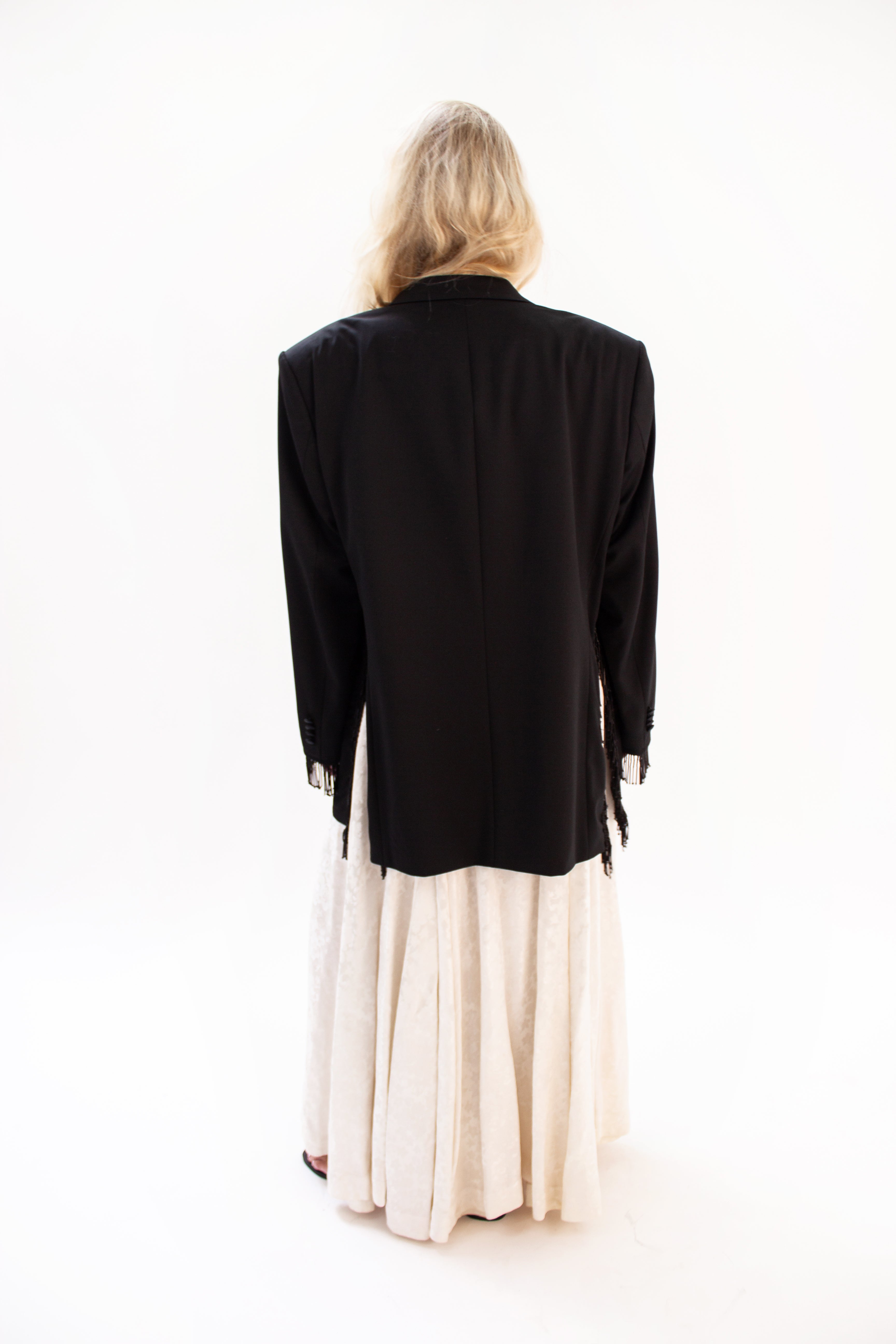 Black beaded blazer