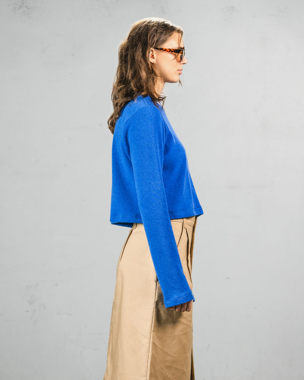 The Bloom Rib Top Blue