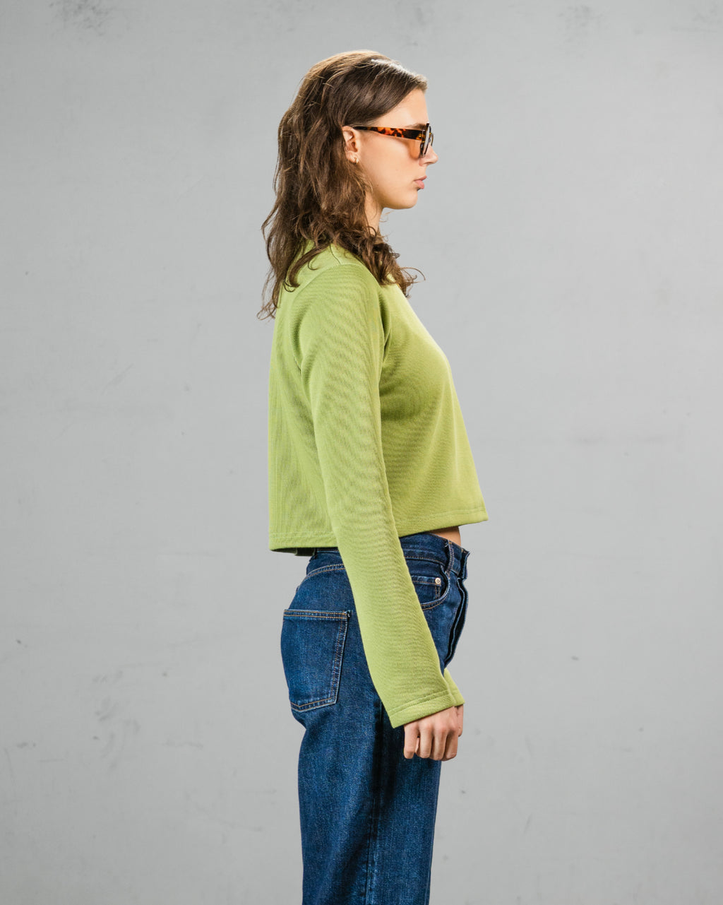 Bloom Rib Top Green