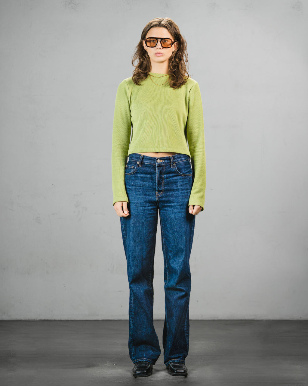 Bloom Rib Top Green