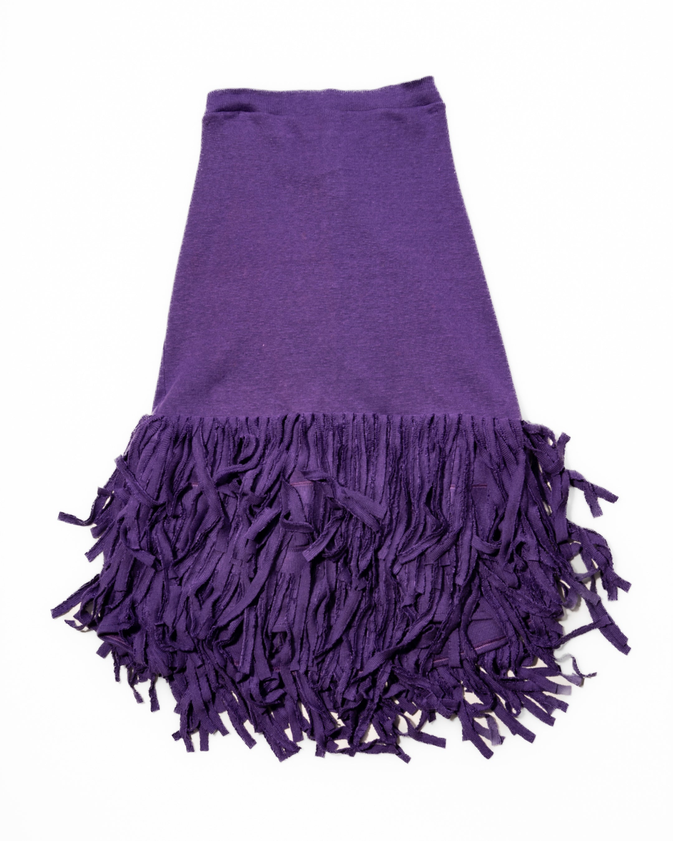 Purple fringe skirt