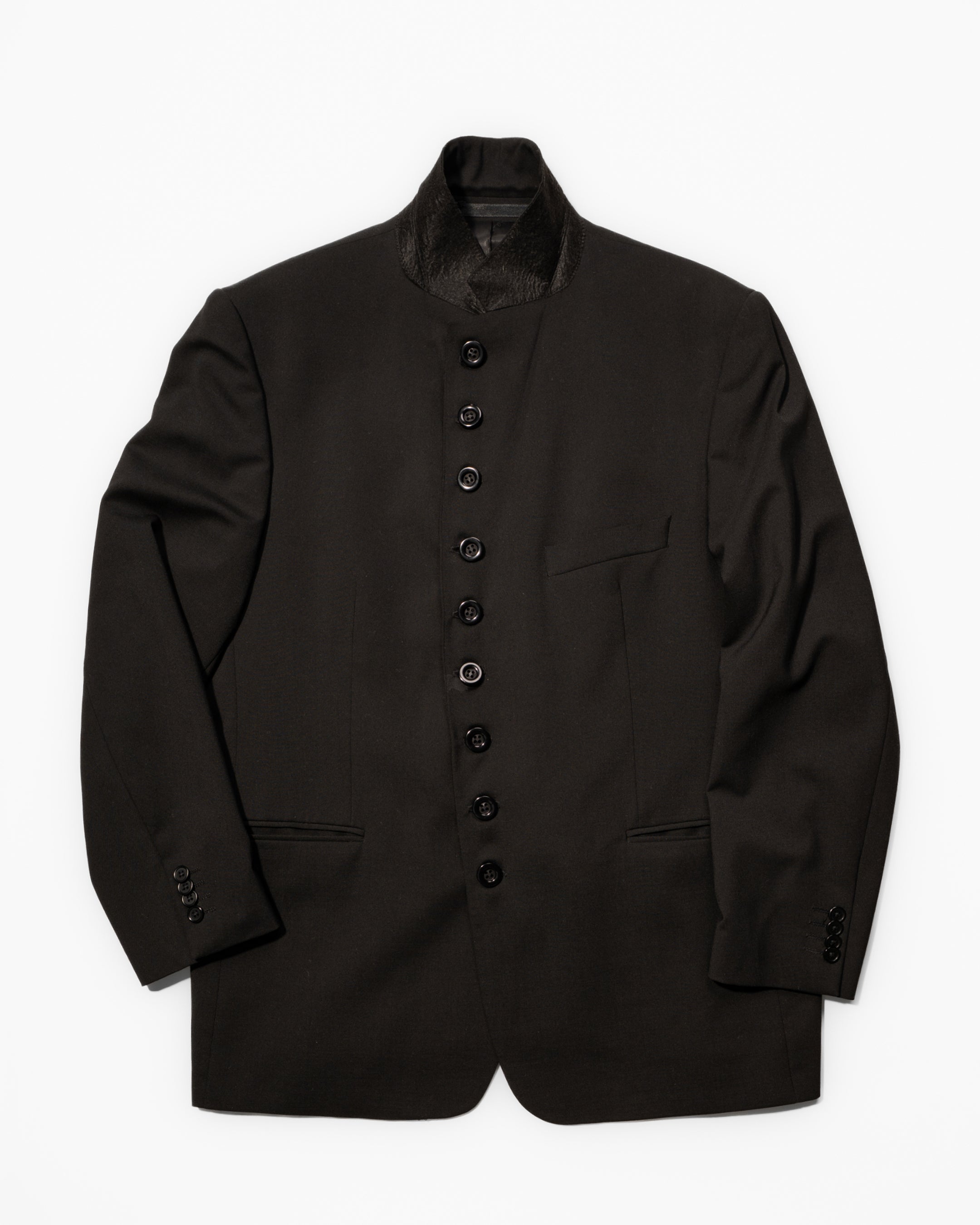 Black button blazer
