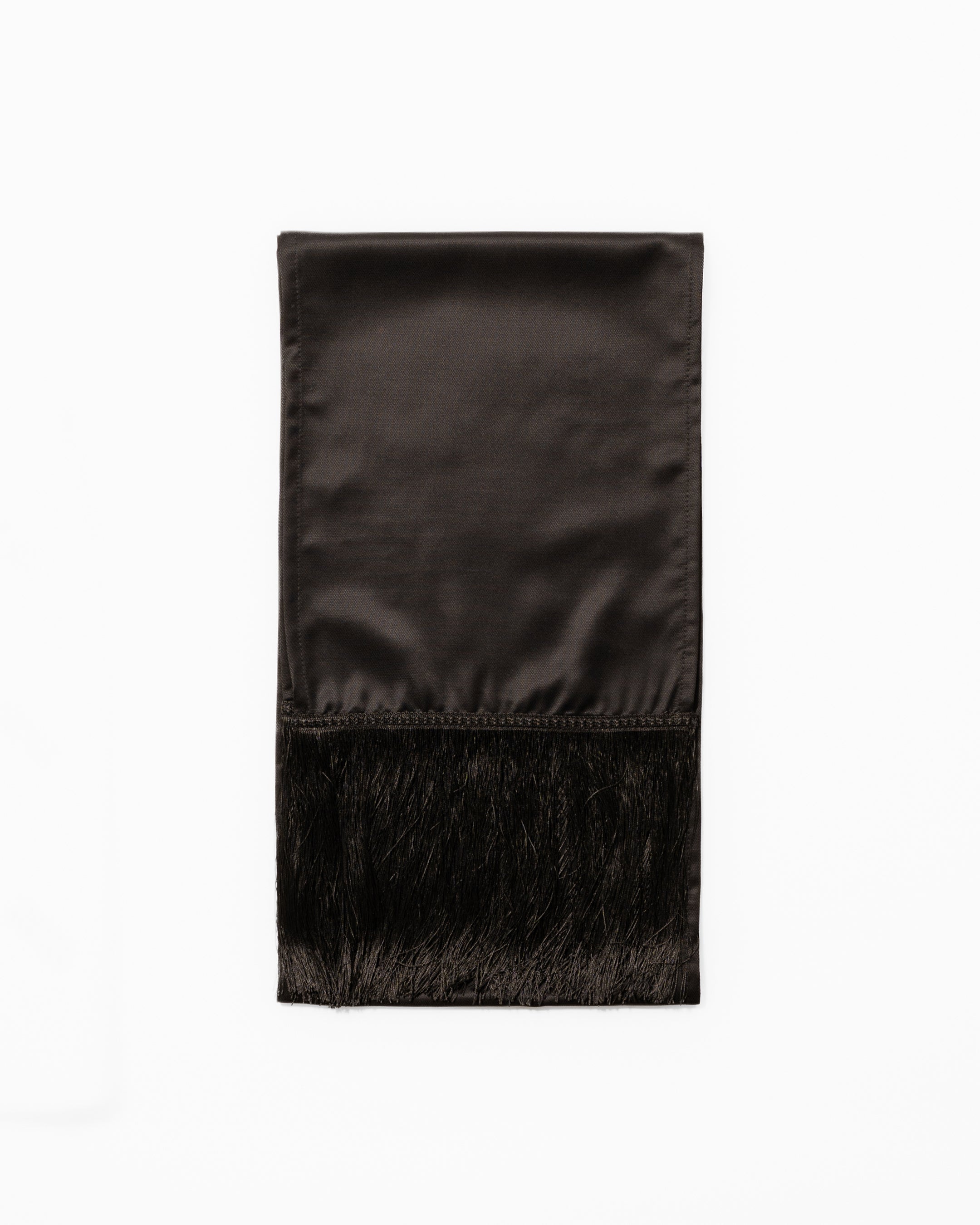 Black fringe scarf
