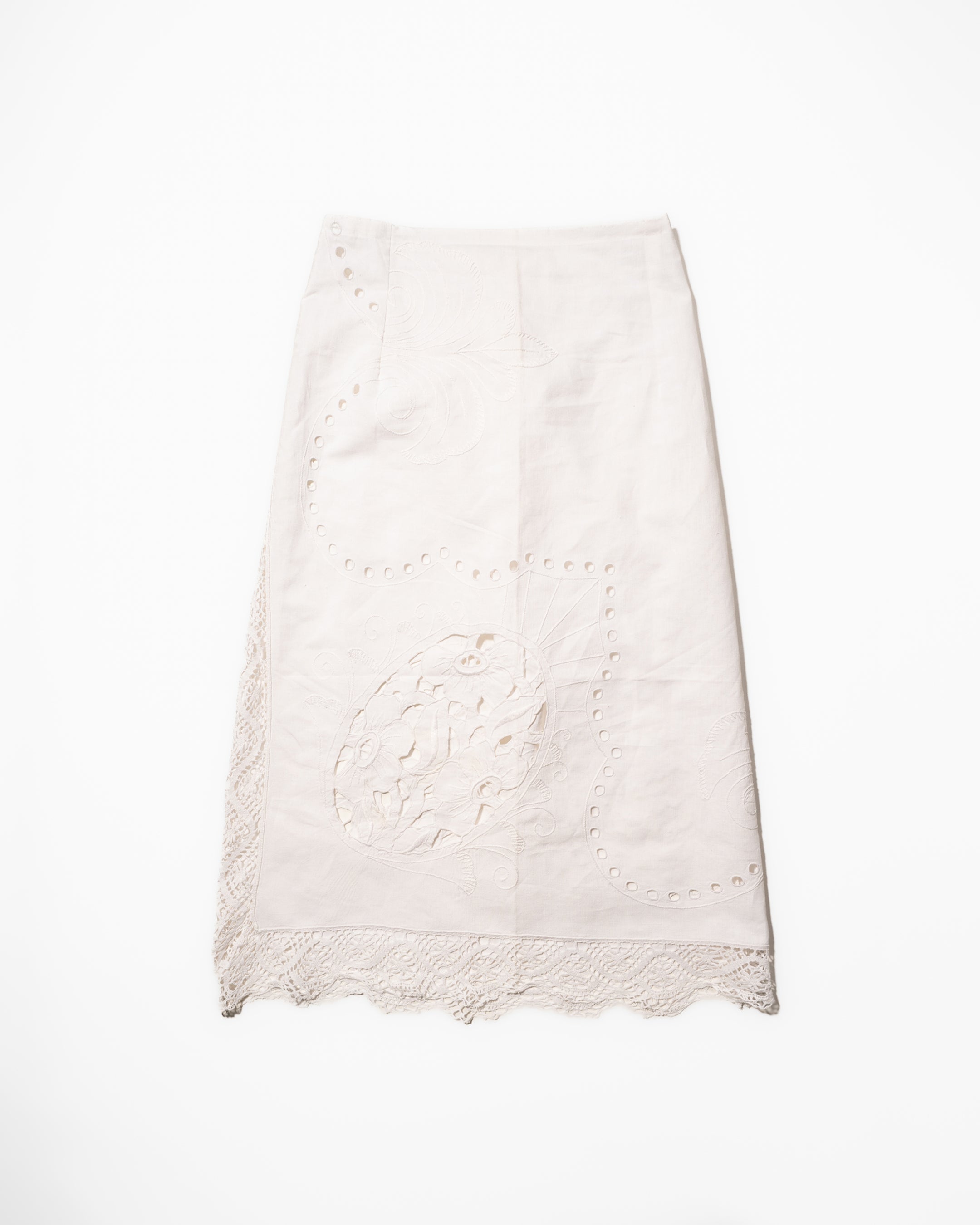 Embroidery Skirt White