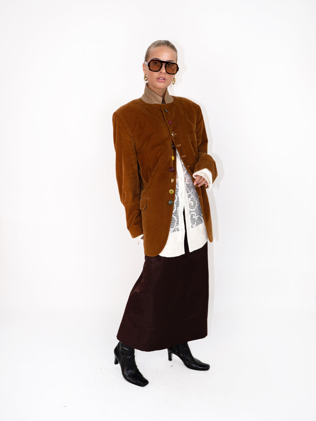 Corduroy Jewel Blazer