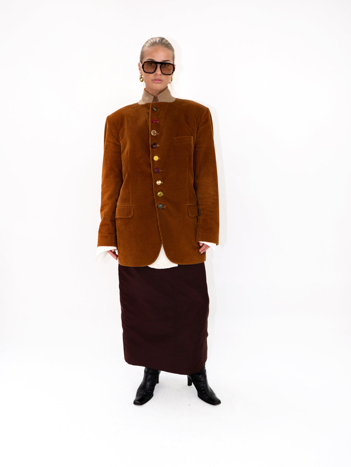 Corduroy Jewel Blazer