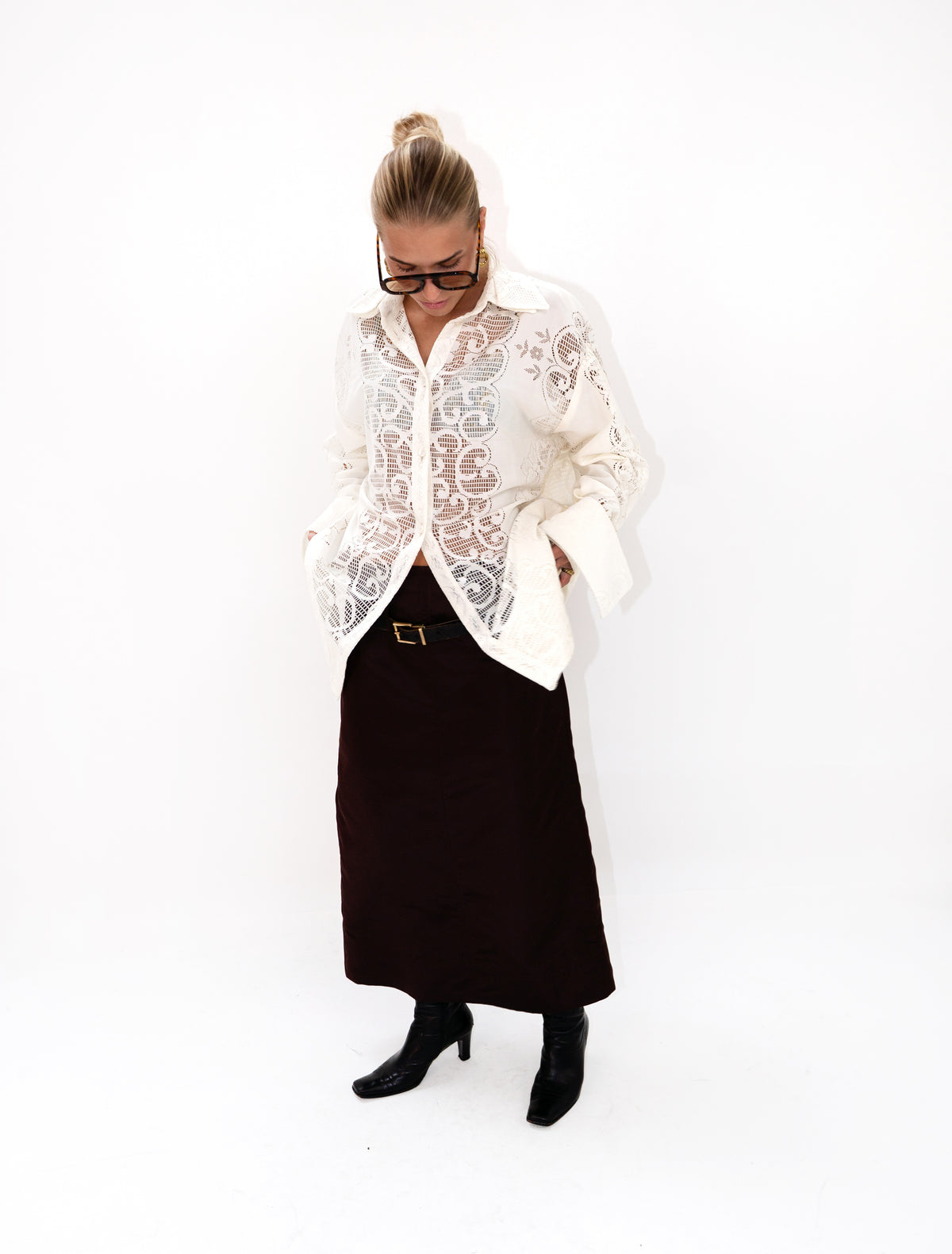 Deconstructed Lace Shirt